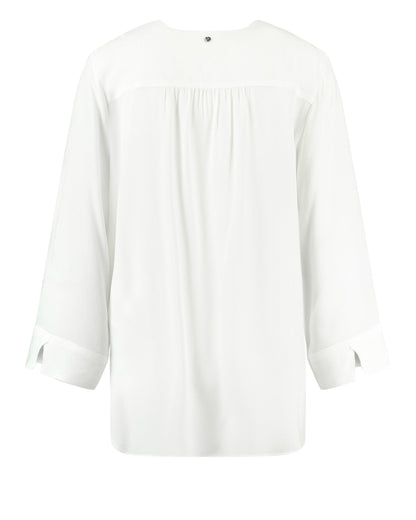 White Blouse 3/4 Sleeve