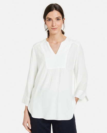 White Blouse 3/4 Sleeve