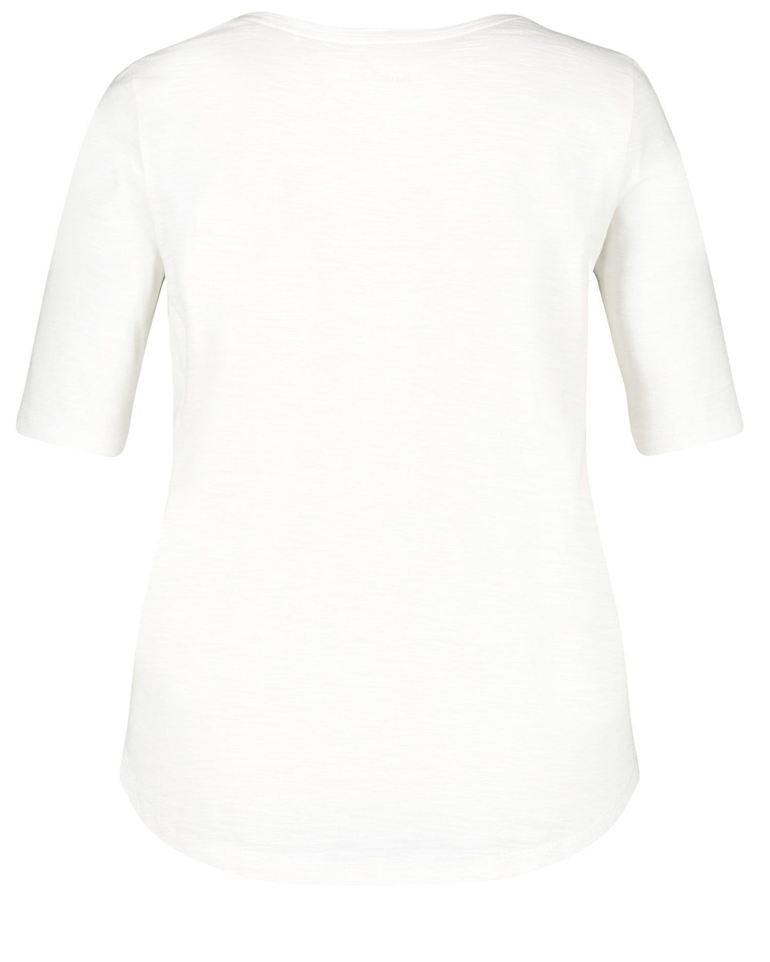 White T-Shirt Short-Sleeve Roundneck