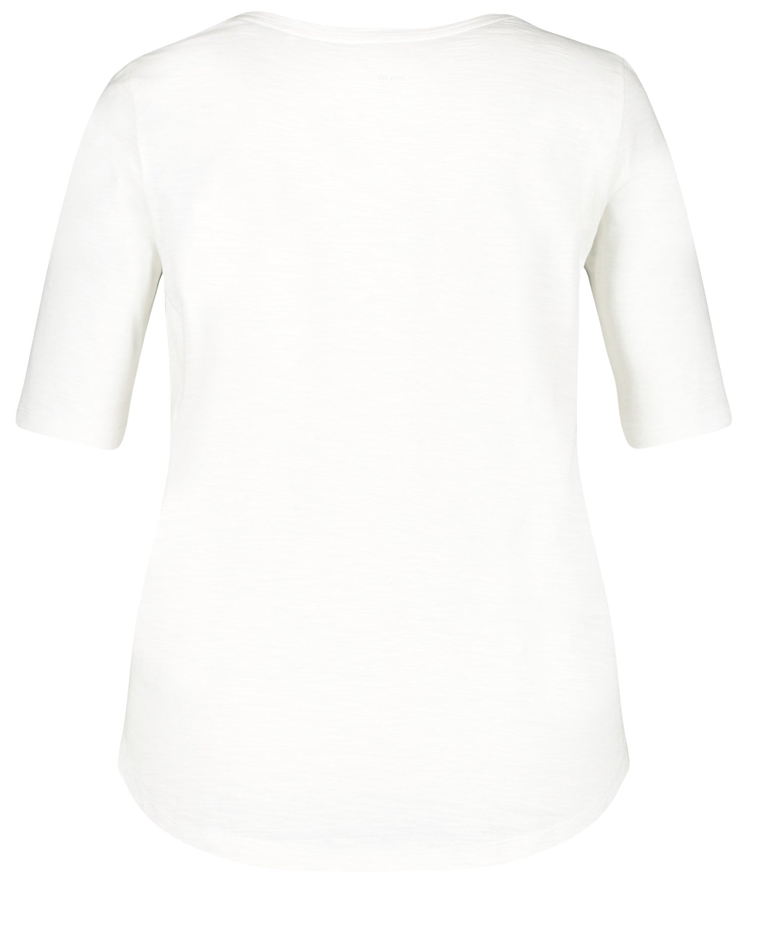 White T-Shirt Short-Sleeve Roundneck