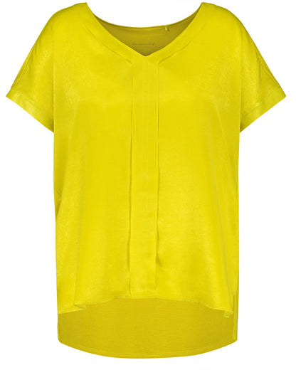 Yellow T-Shirt Short-Sleeve Roundneck