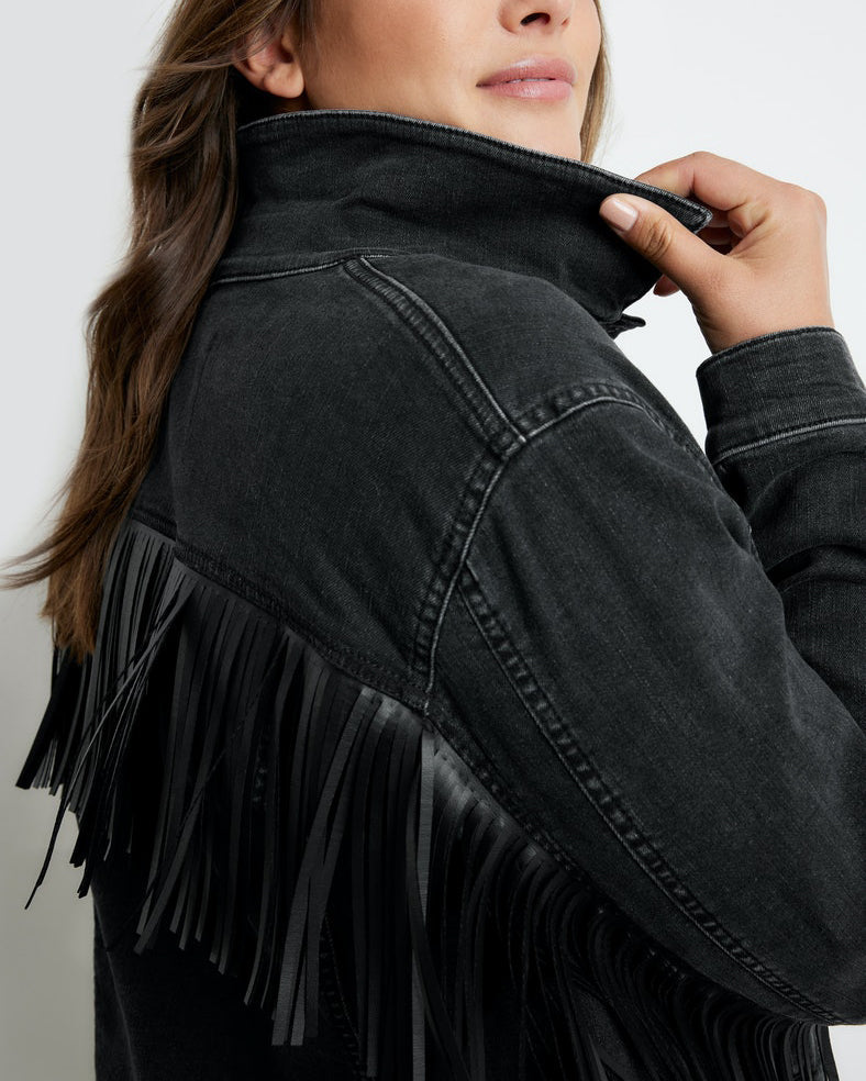 Black Jacket Jeans Woven