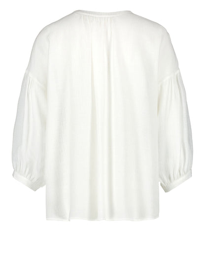 White Blouse 3/4 Sleeve