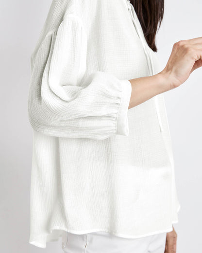 White Blouse 3/4 Sleeve