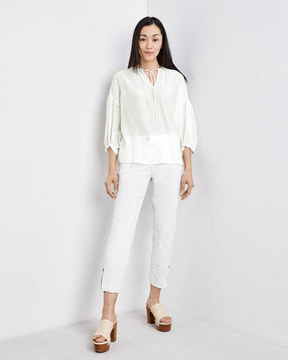 White Blouse 3/4 Sleeve