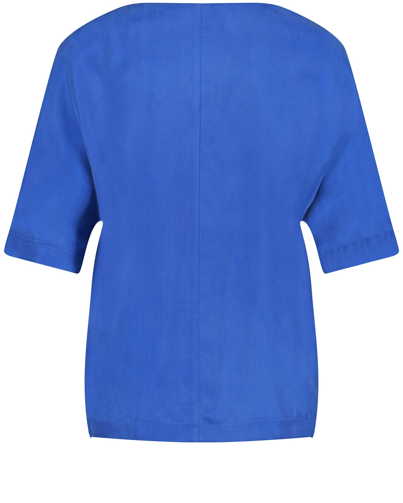 Middle Blue Blouse Short-Sleeve