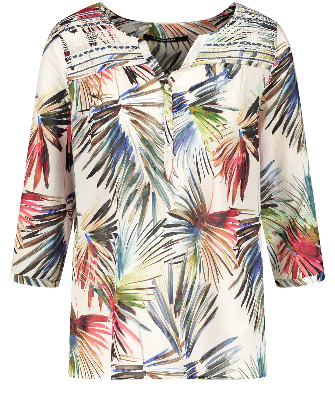 Multi-Color Blouse 3/4 Sleeve