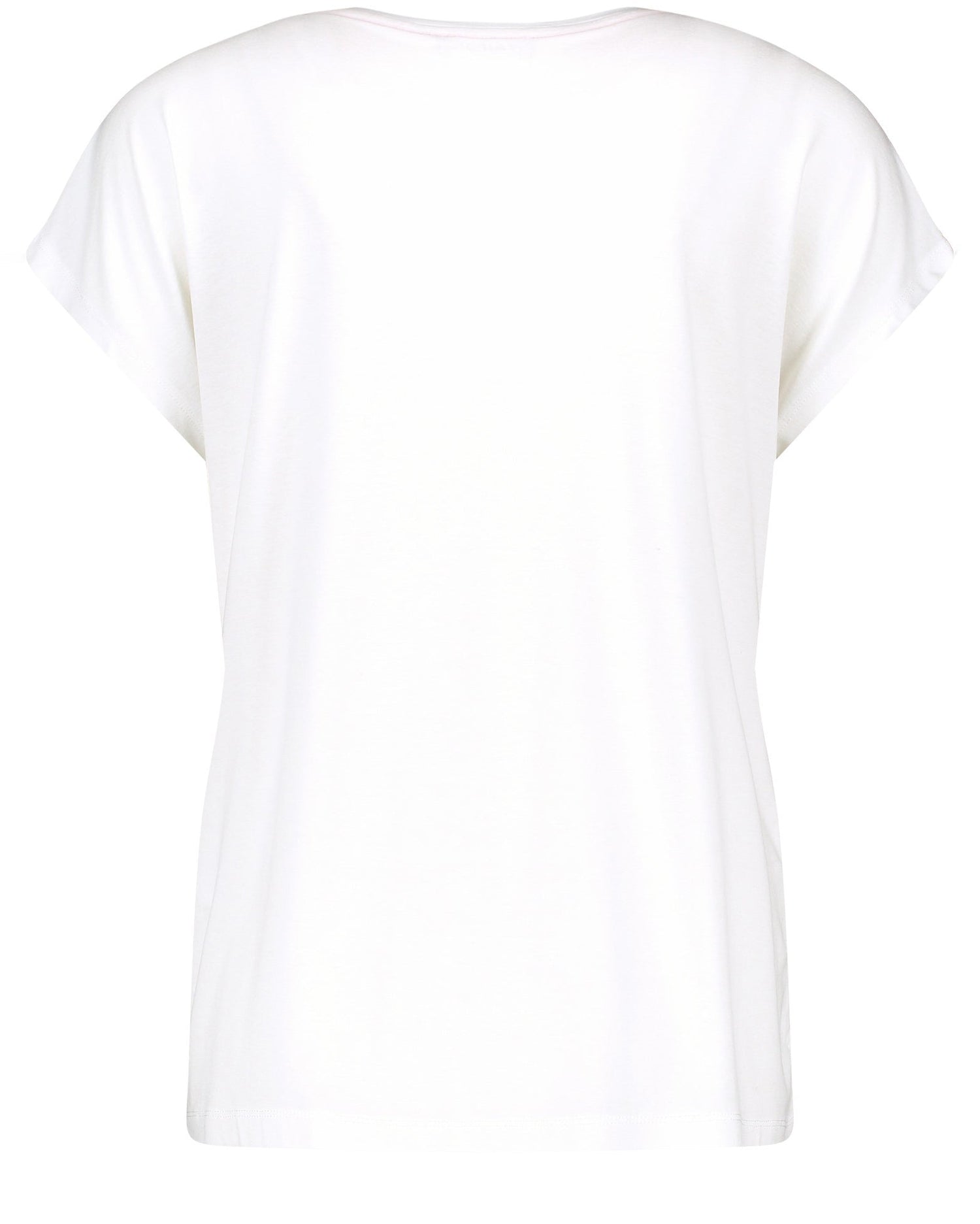 White T-Shirt Short-Sleeve Roundneck