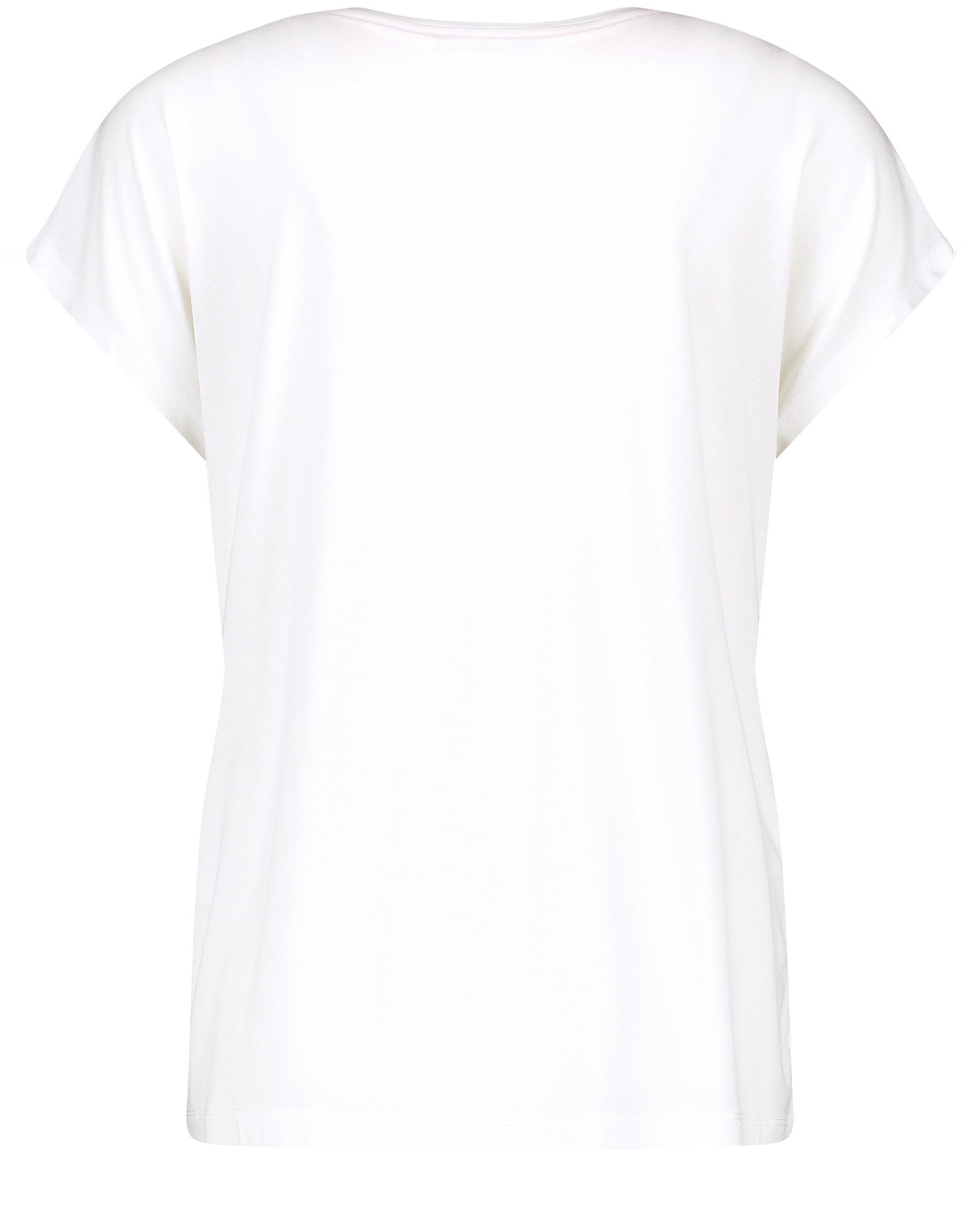 White T-Shirt Short-Sleeve Roundneck