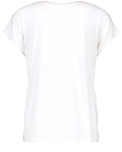 White T-Shirt Short-Sleeve Roundneck