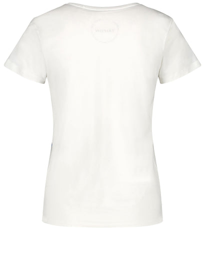 White T-Shirt Short-Sleeve Roundneck