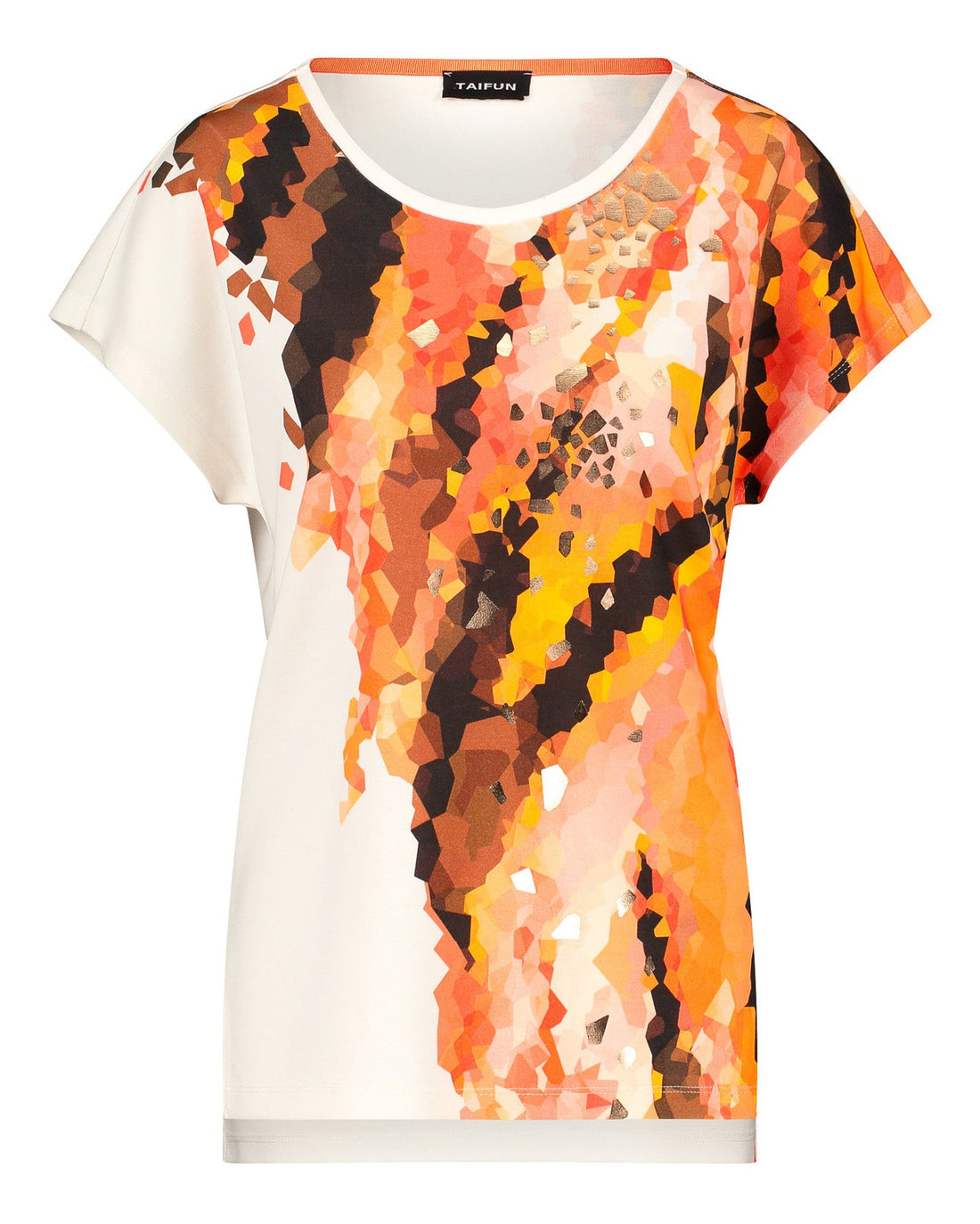 White T-Shirt Short-Sleeve Roundneck