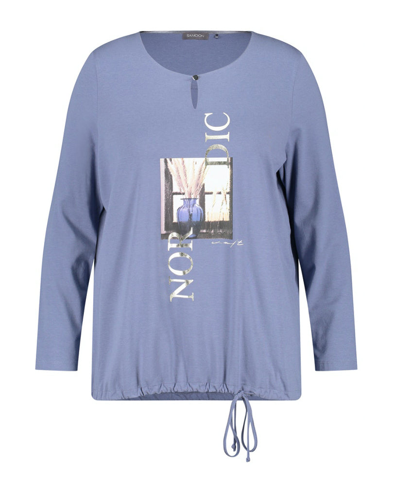 Light Blue T-Shirt Long-Sleeve