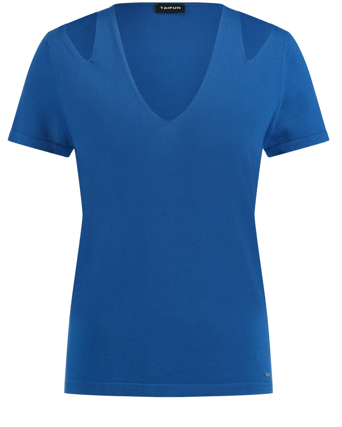 Middle Blue Pullover Short-Sleeve Roundneck