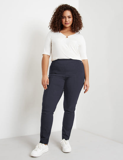 Dark Blue Slim Fit Pants Lucy