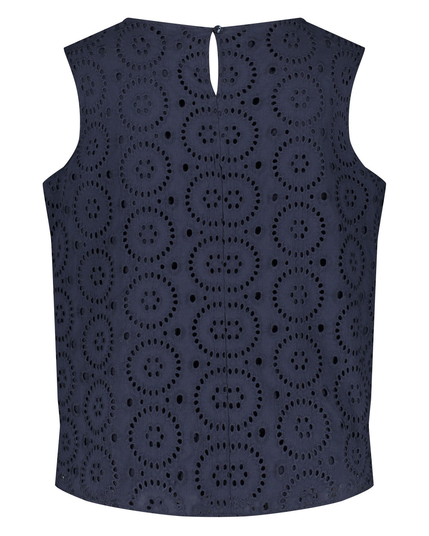 Dark Blue Blouse Without Sleeve