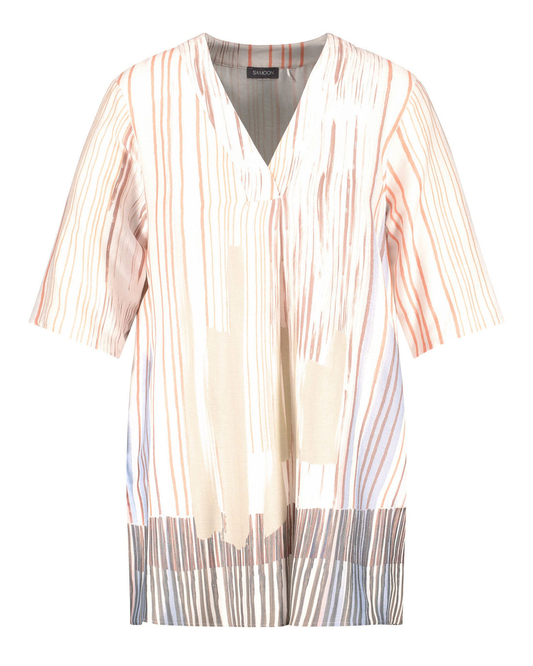 Multi-Color Blouse 3/4 Sleeve