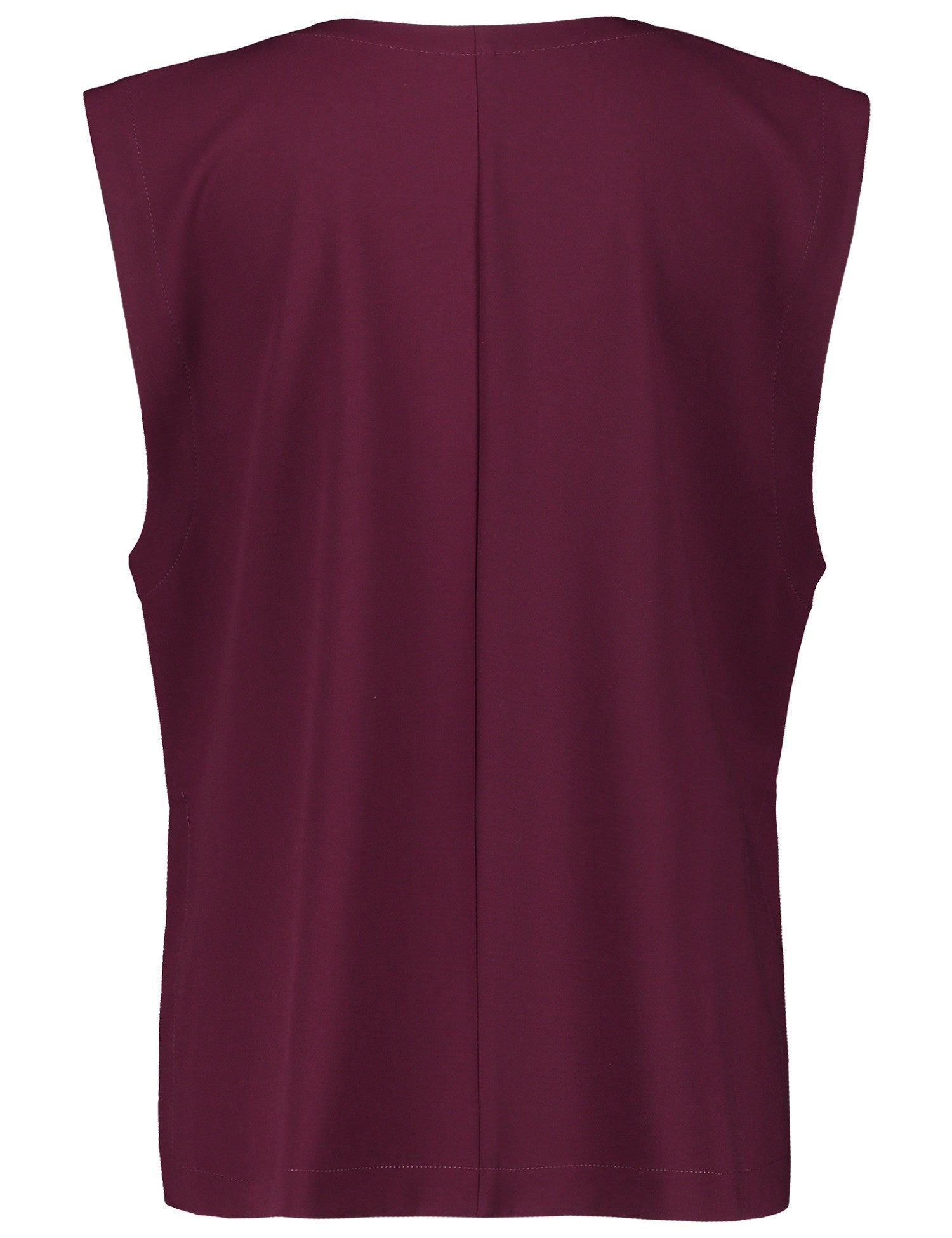 Red Sleeveless Blouse