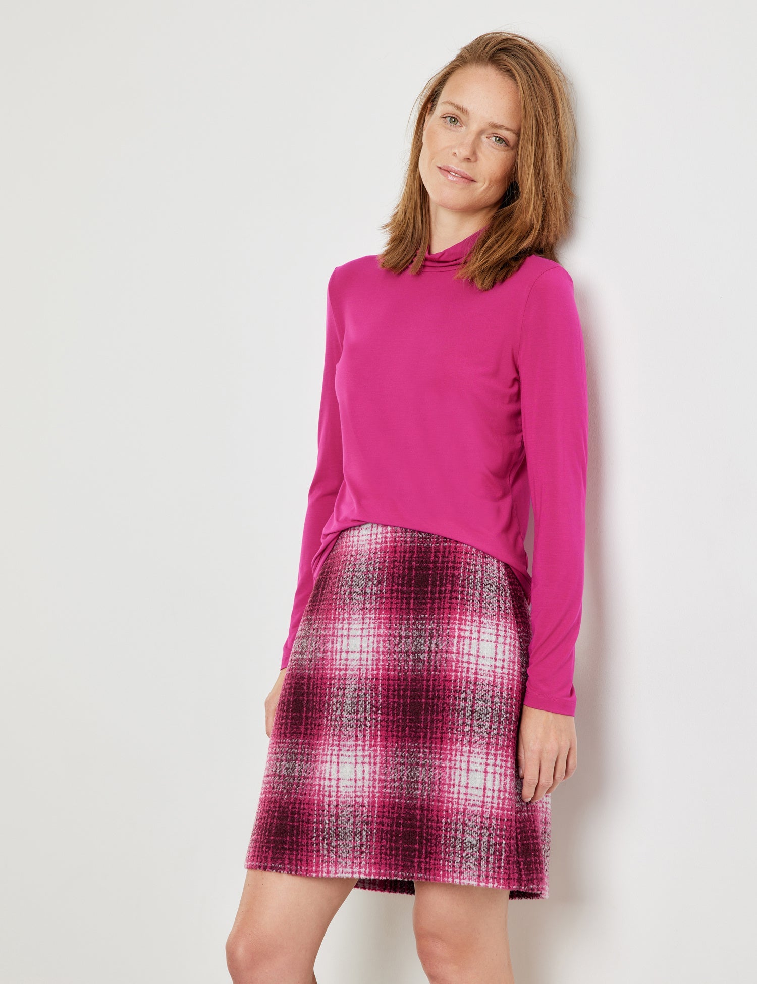 Fuchsia Longsleeve With Turtleneck