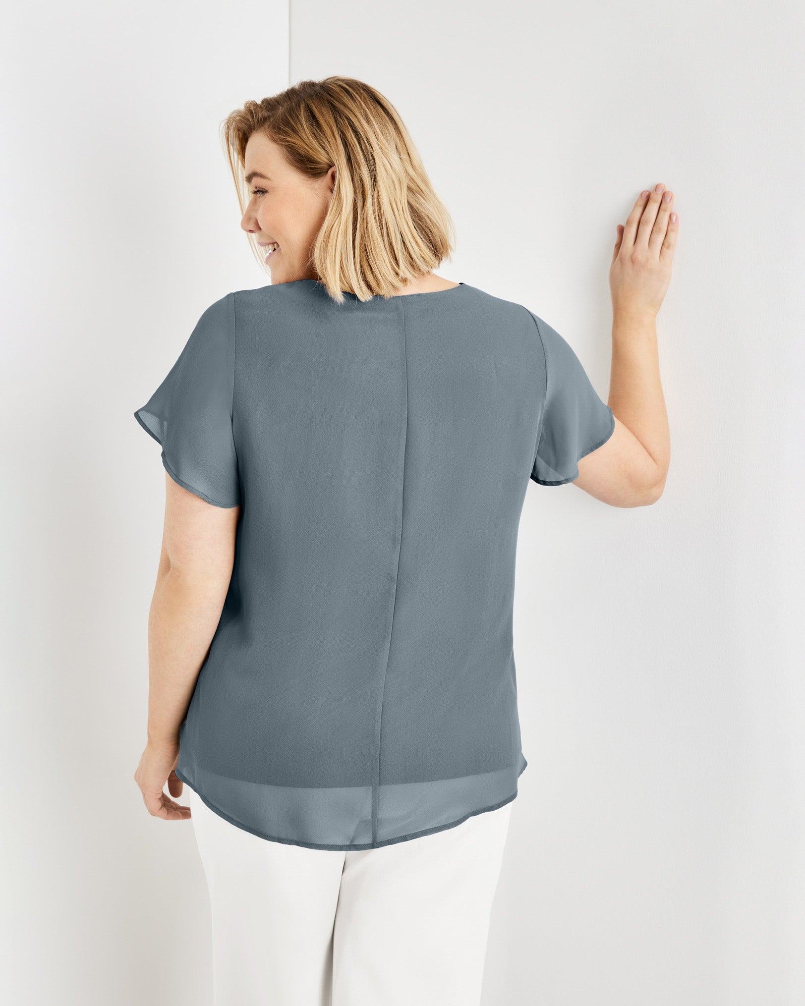 Light Grey T-Shirt 1/2 Sleeve