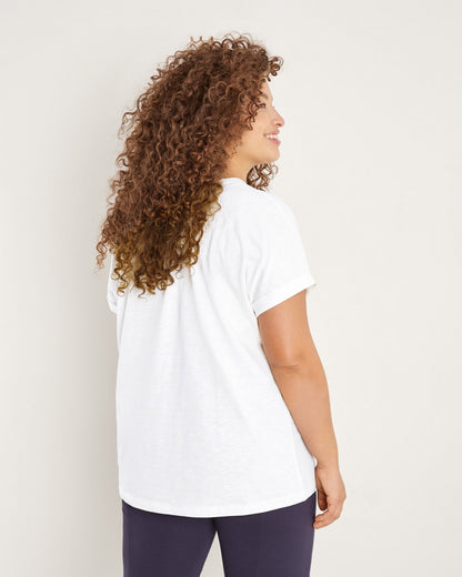 White T-Shirt 1/2 Sleeve