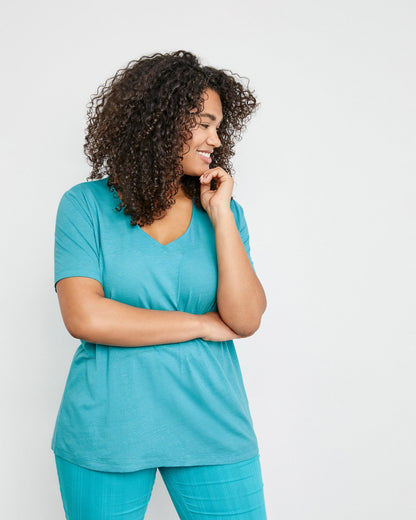 Light Blue T-Shirt 1/2 Sleeve