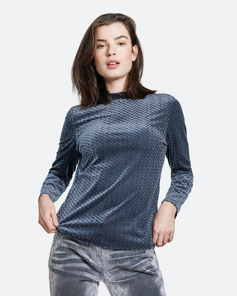 Dark Blue T-Shirt Long-Sleeve