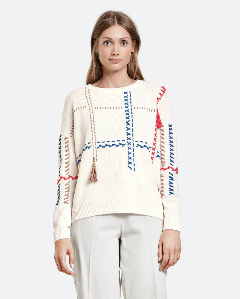 White Pullover 1/1 Sleeve