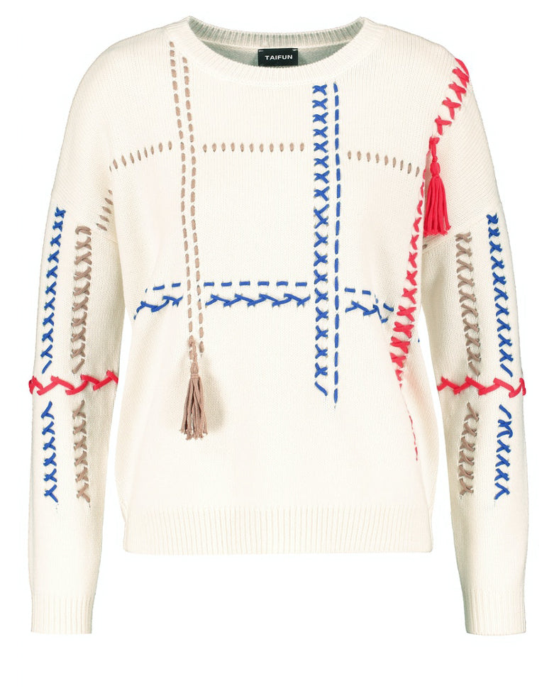 White Pullover 1/1 Sleeve