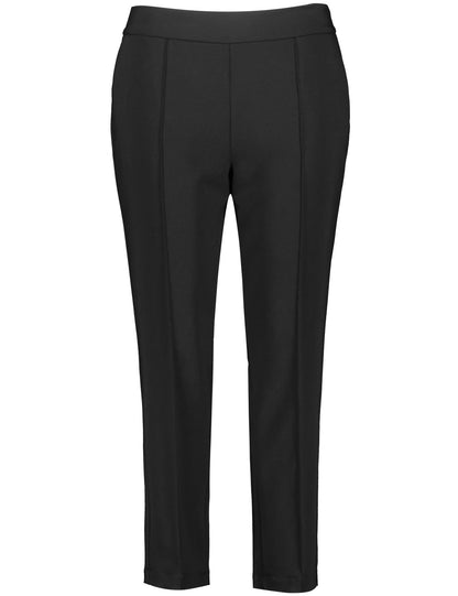 Black 7/8 Pants With Comfortable Legs Mia