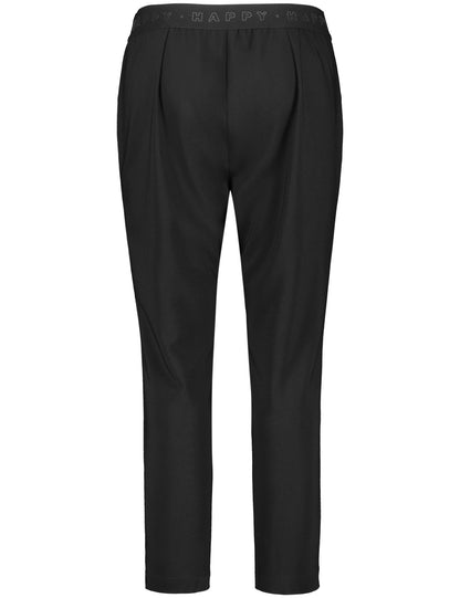 Black 7/8 Pants With Comfortable Legs Mia