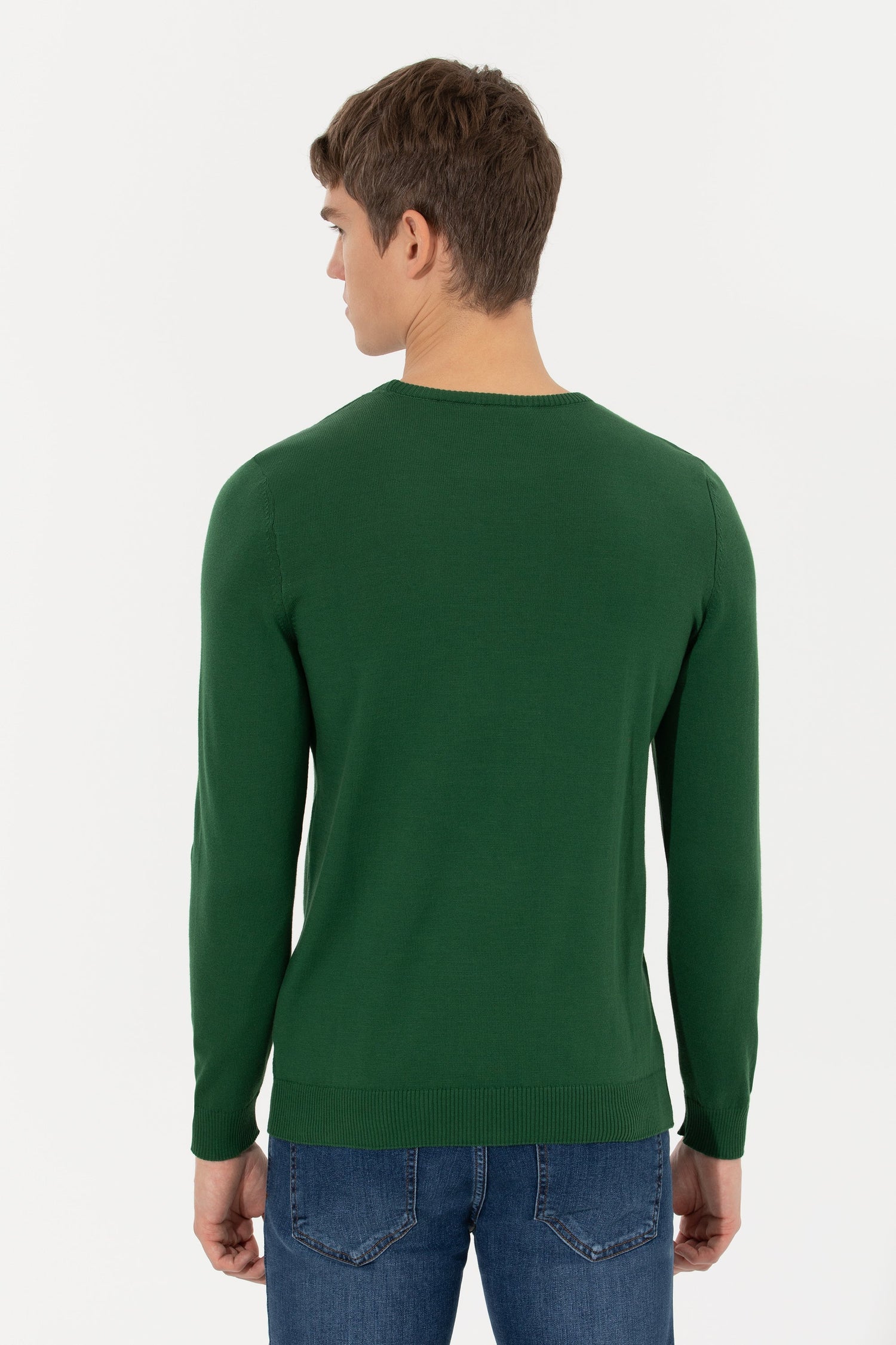 Green Knitting Jumper