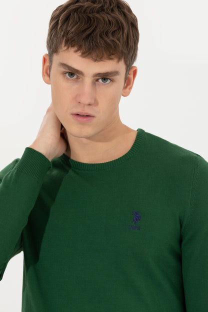 Green Knitting Jumper