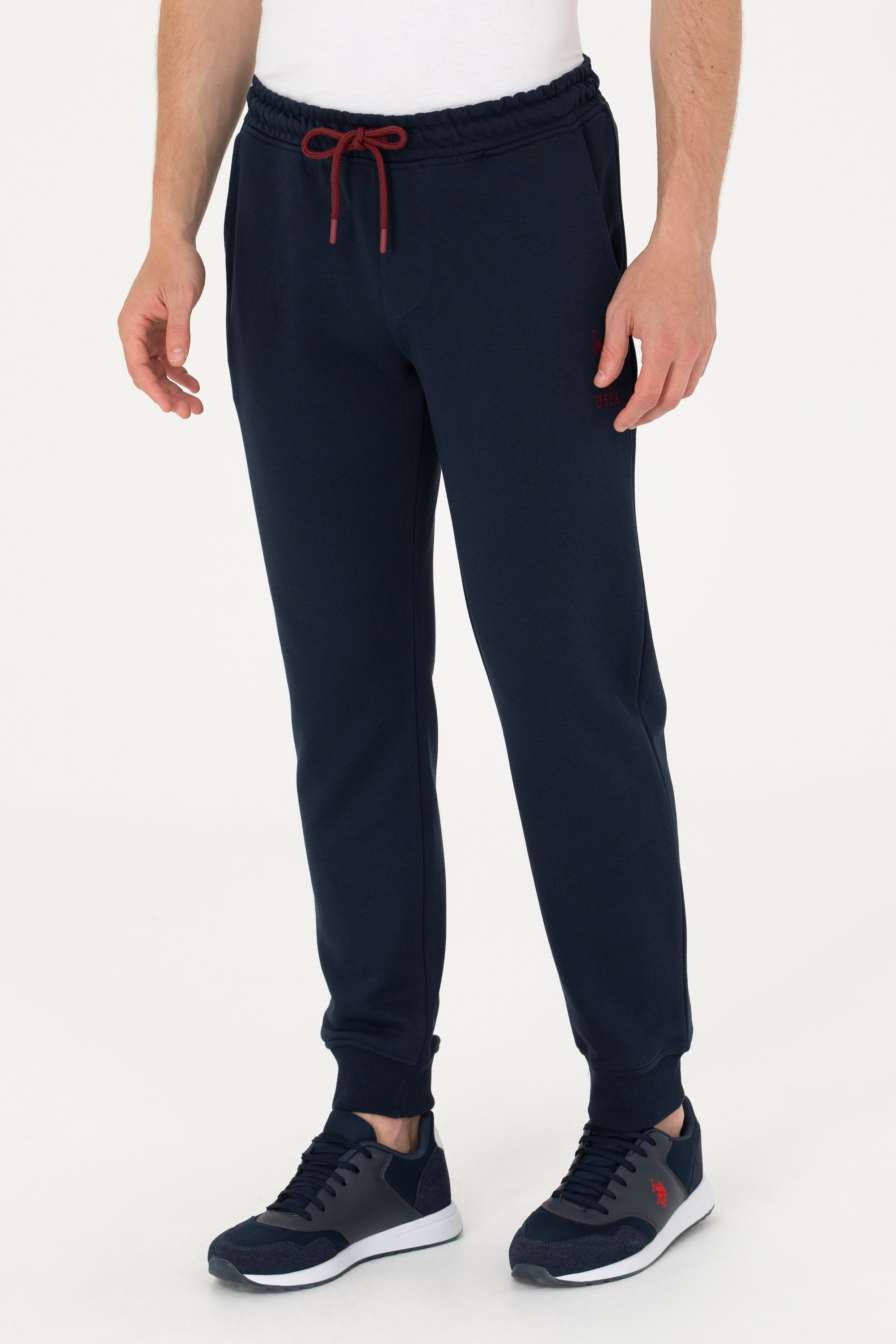 Navy Blue Sweatpants With Logo_G081SZ0OP0 1639139_VR033_06