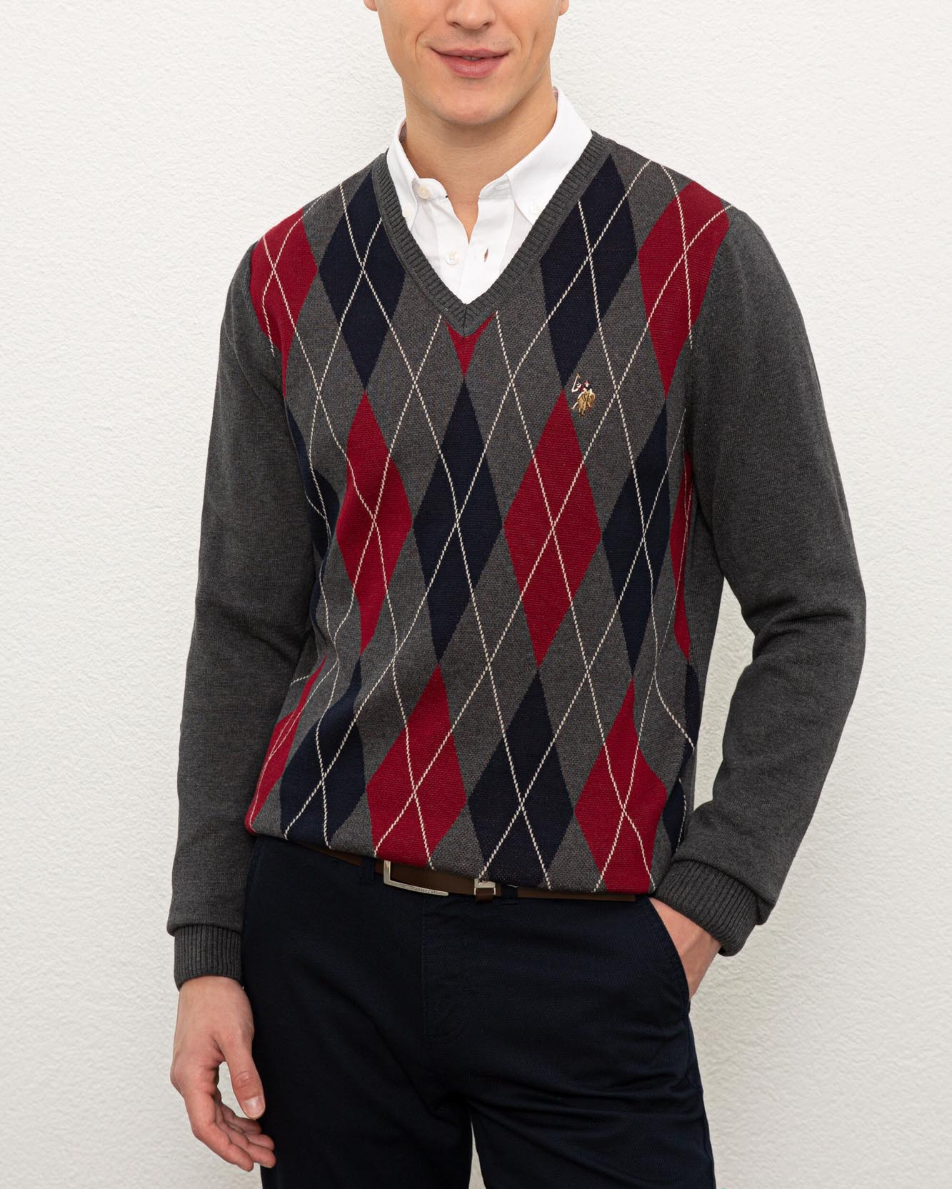 Dark Grey Knitting Jumper