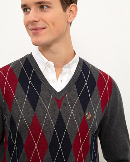 Dark Grey Knitting Jumper