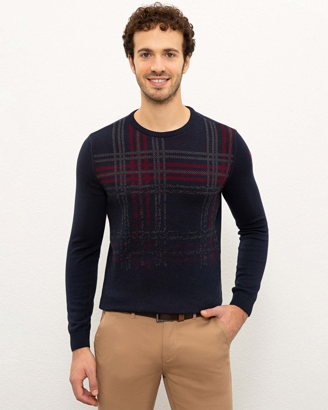 Dark Blue Knitting Jumper