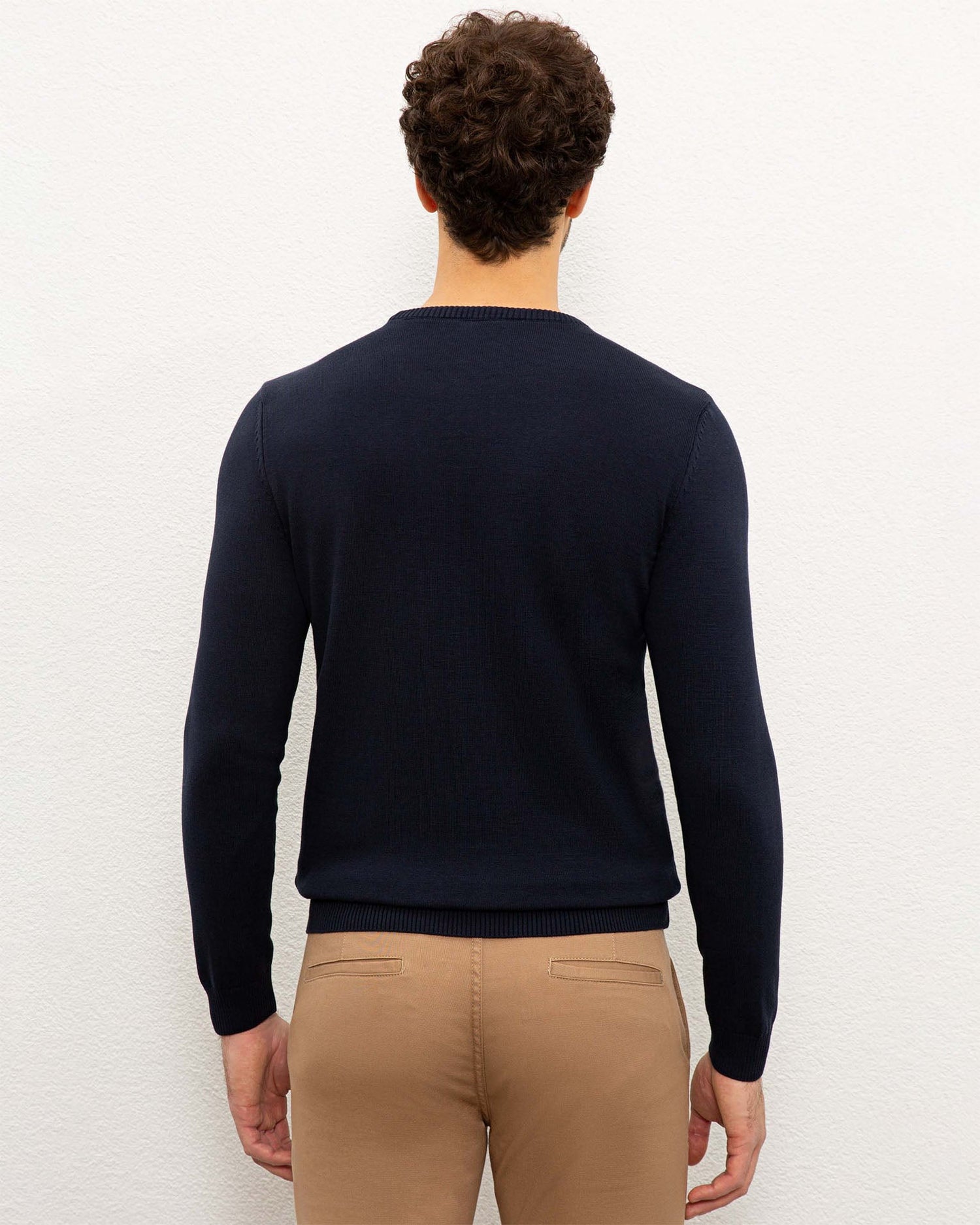 Dark Blue Knitting Jumper