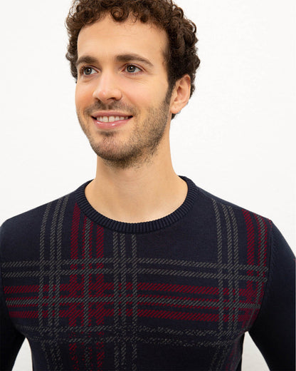 Dark Blue Knitting Jumper