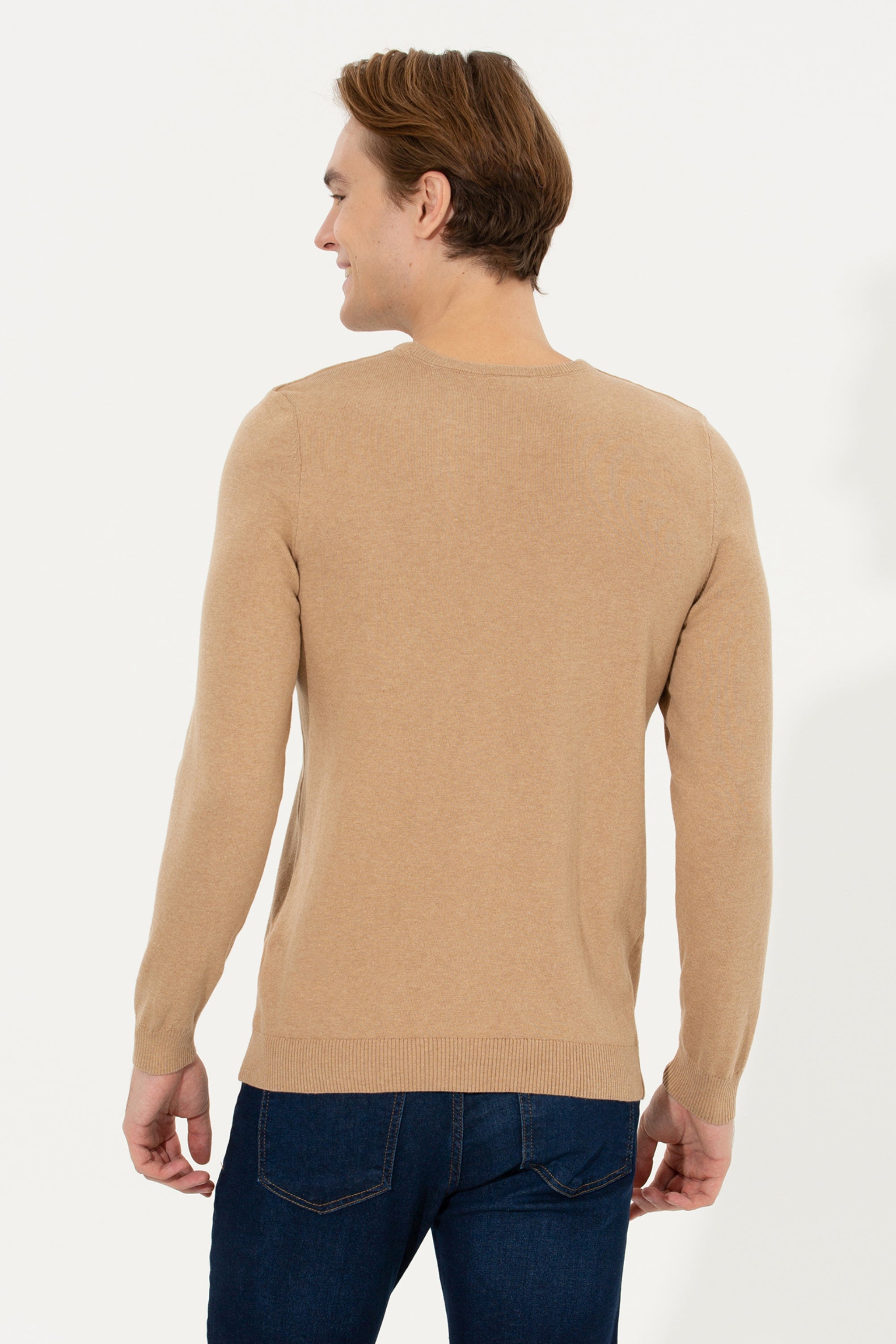 Beige Knitting Jumper