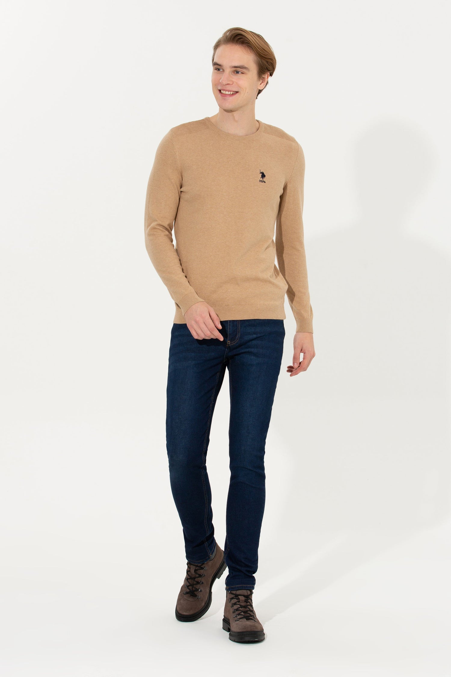 Beige Knitting Jumper
