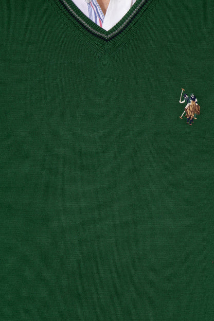 Green Knitting Jumper