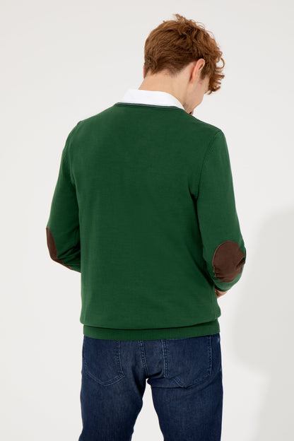 Green Knitting Jumper