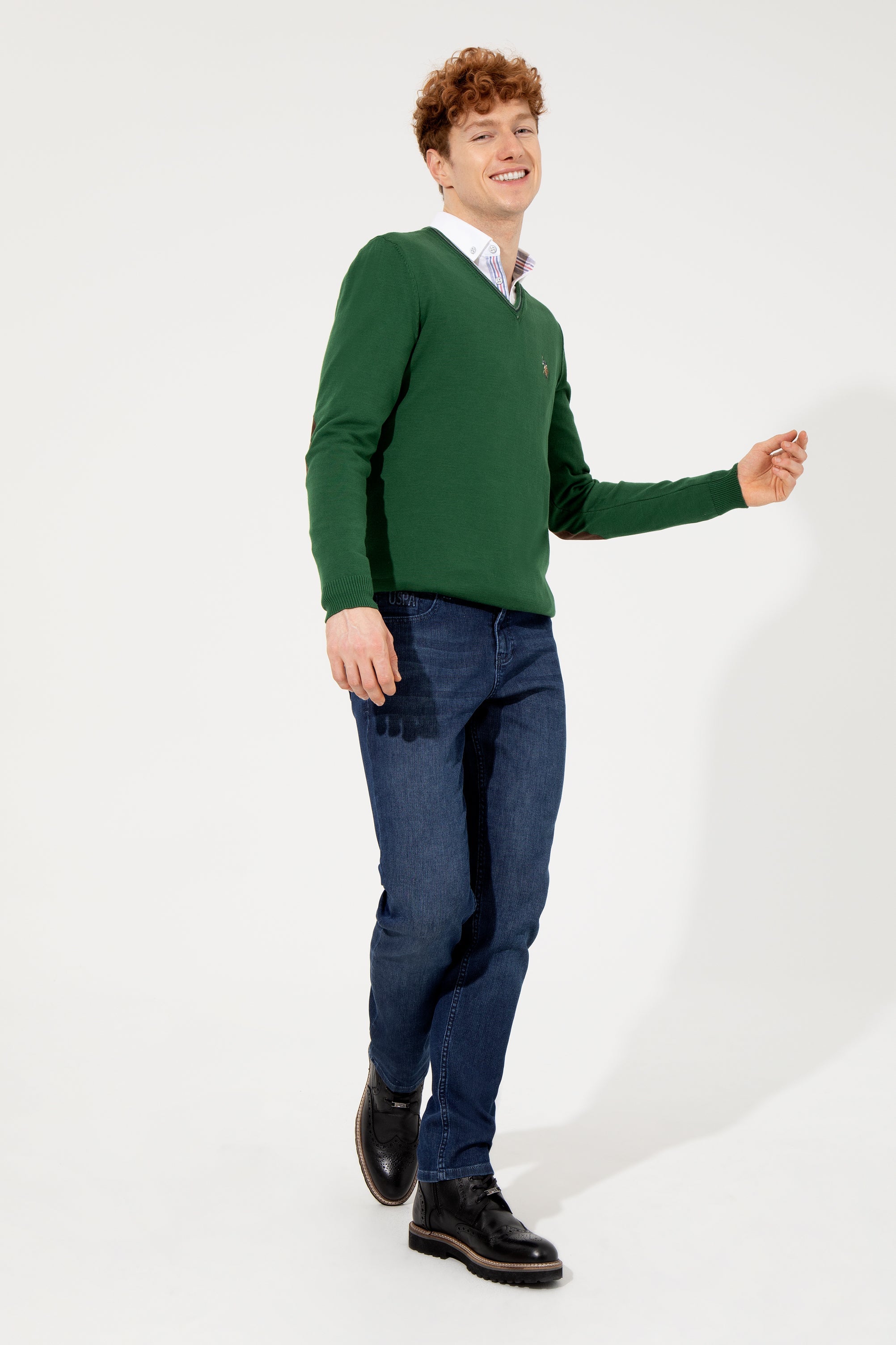 Green Knitting Jumper