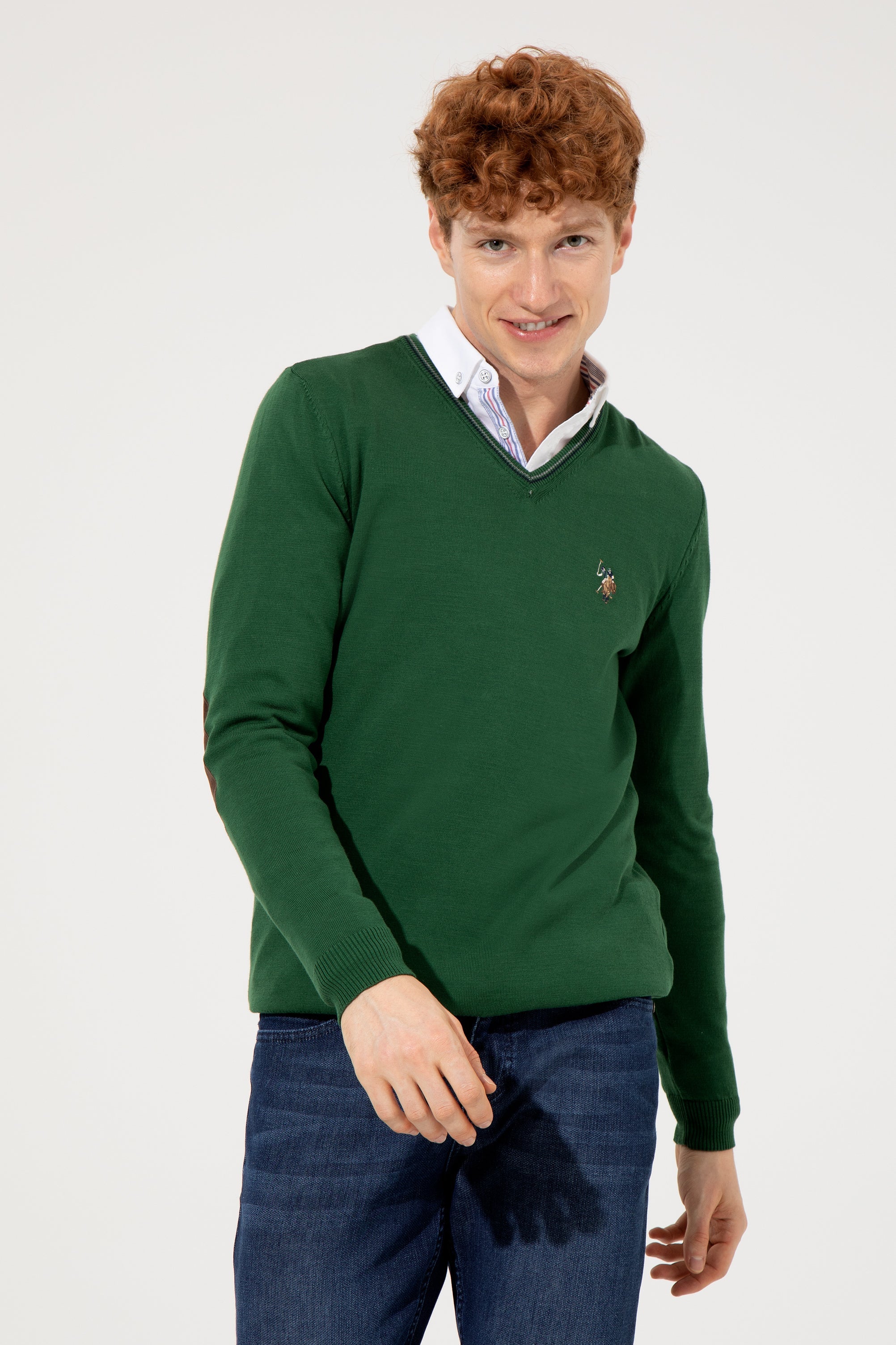 Green Knitting Jumper