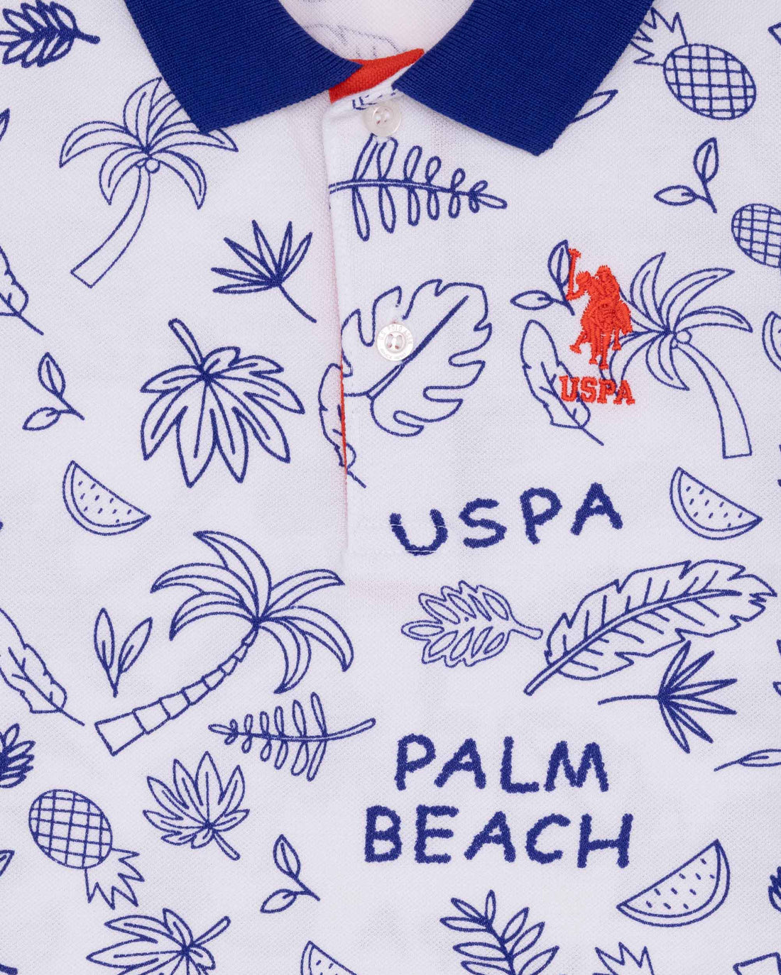 White Polo Neck T-Shirt