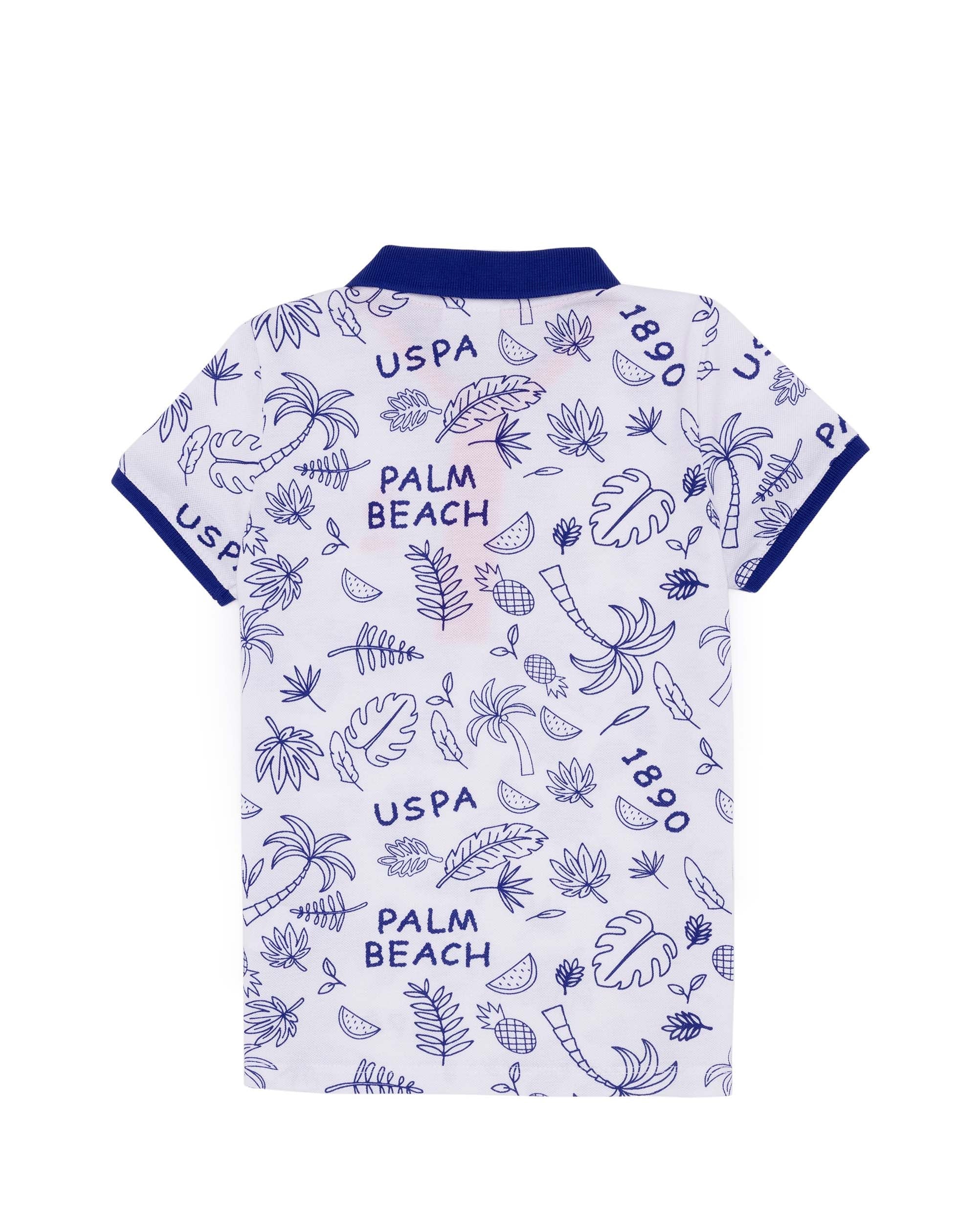 White Polo Neck T-Shirt