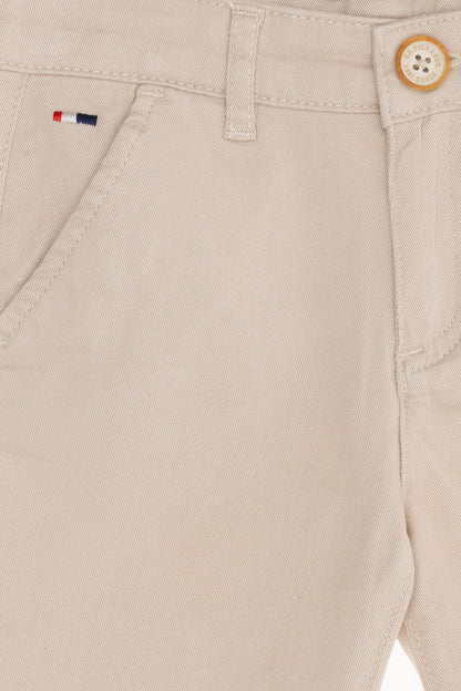 Beige Chino Shorts