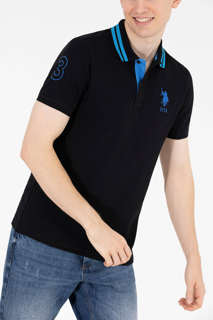Black Short Sleeve Polo Shirt