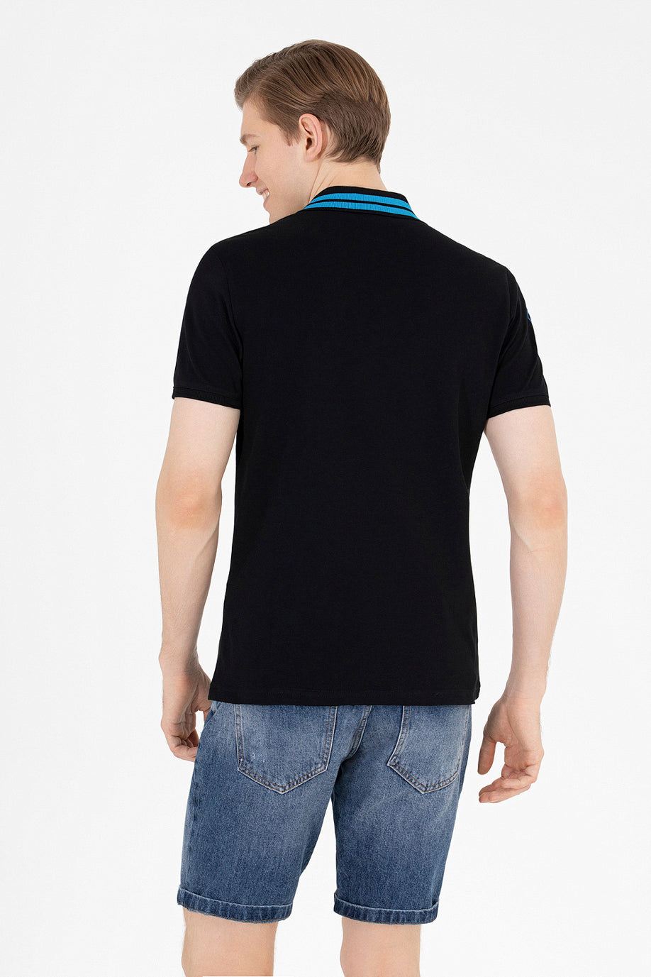 Black Short Sleeve Polo Shirt